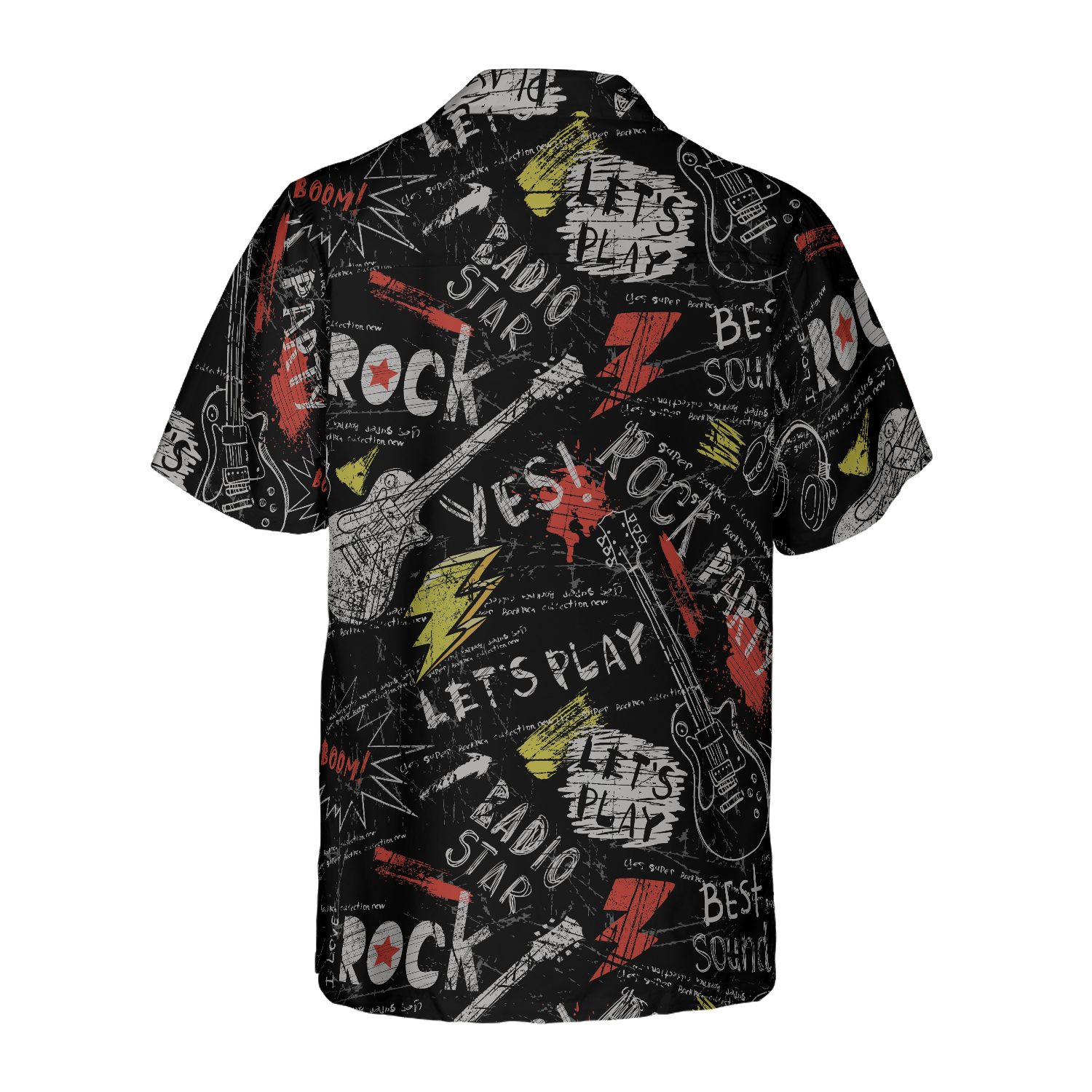 Burned Electric Guitar Hawaiian Shirt, Gift For Music Lover, Friend, Family