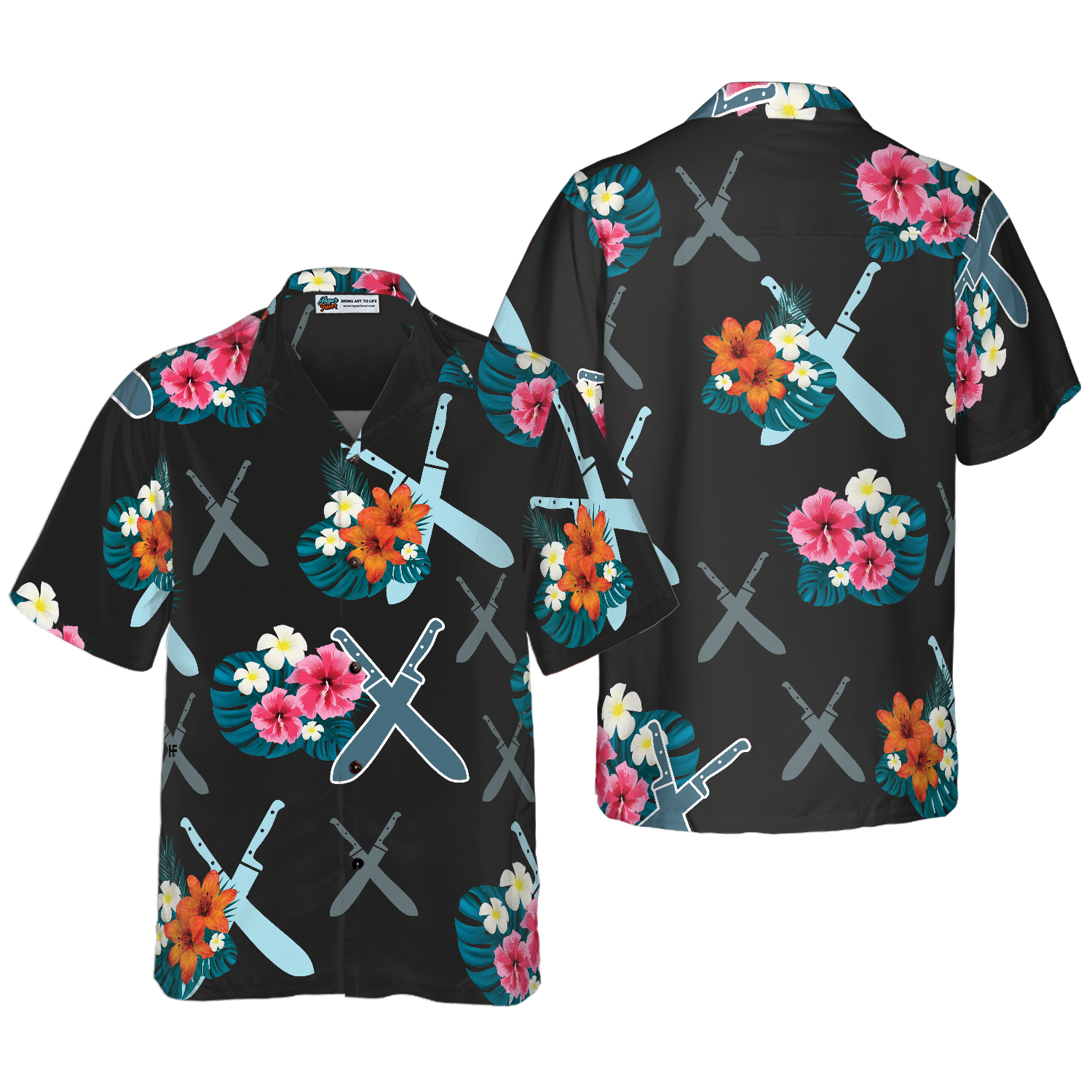 Chef Knives Tropical Hawaiian Shirt, Best Gift For Chef, Friend, Family