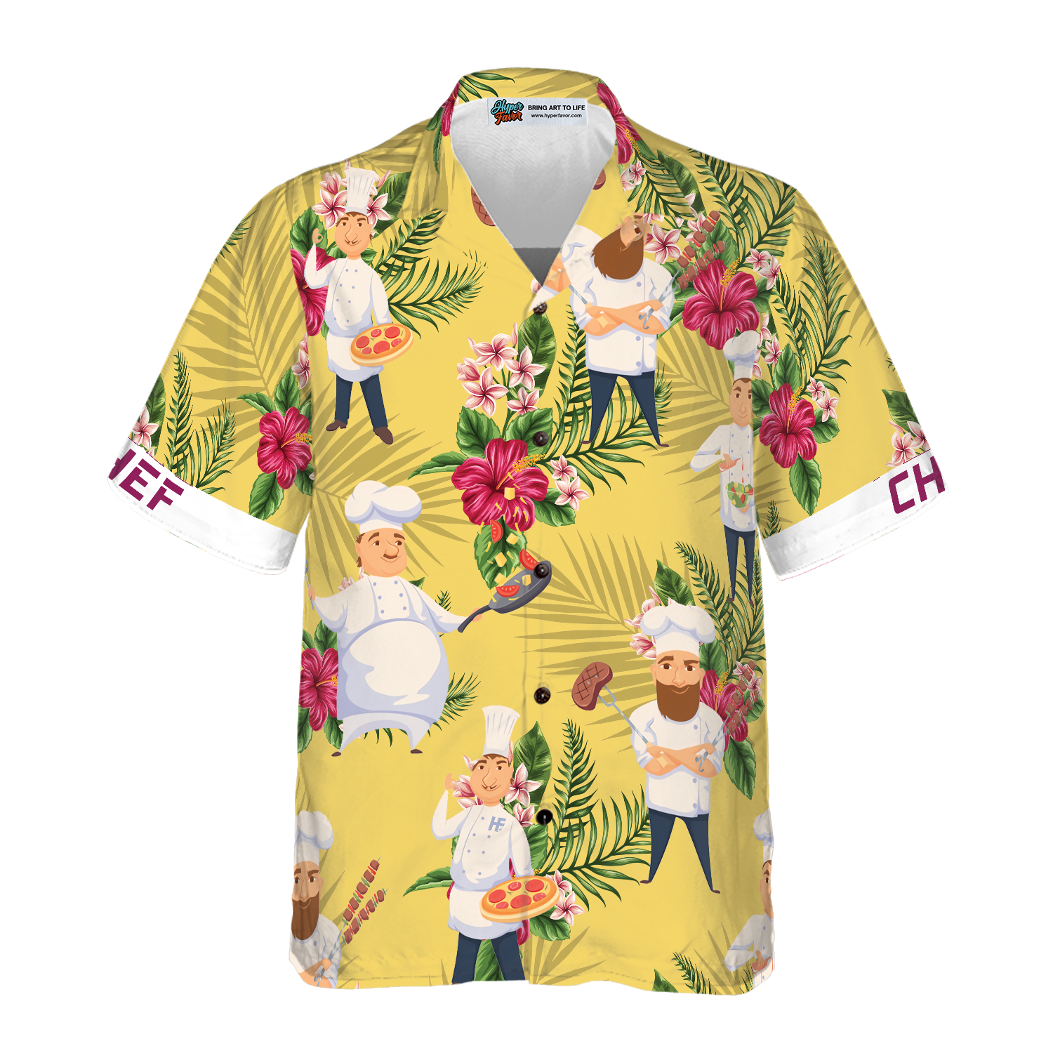 Chef Hawaiian Shirt, Flower Hawaiian Shirt, Best Gift For lover, Friend, Family