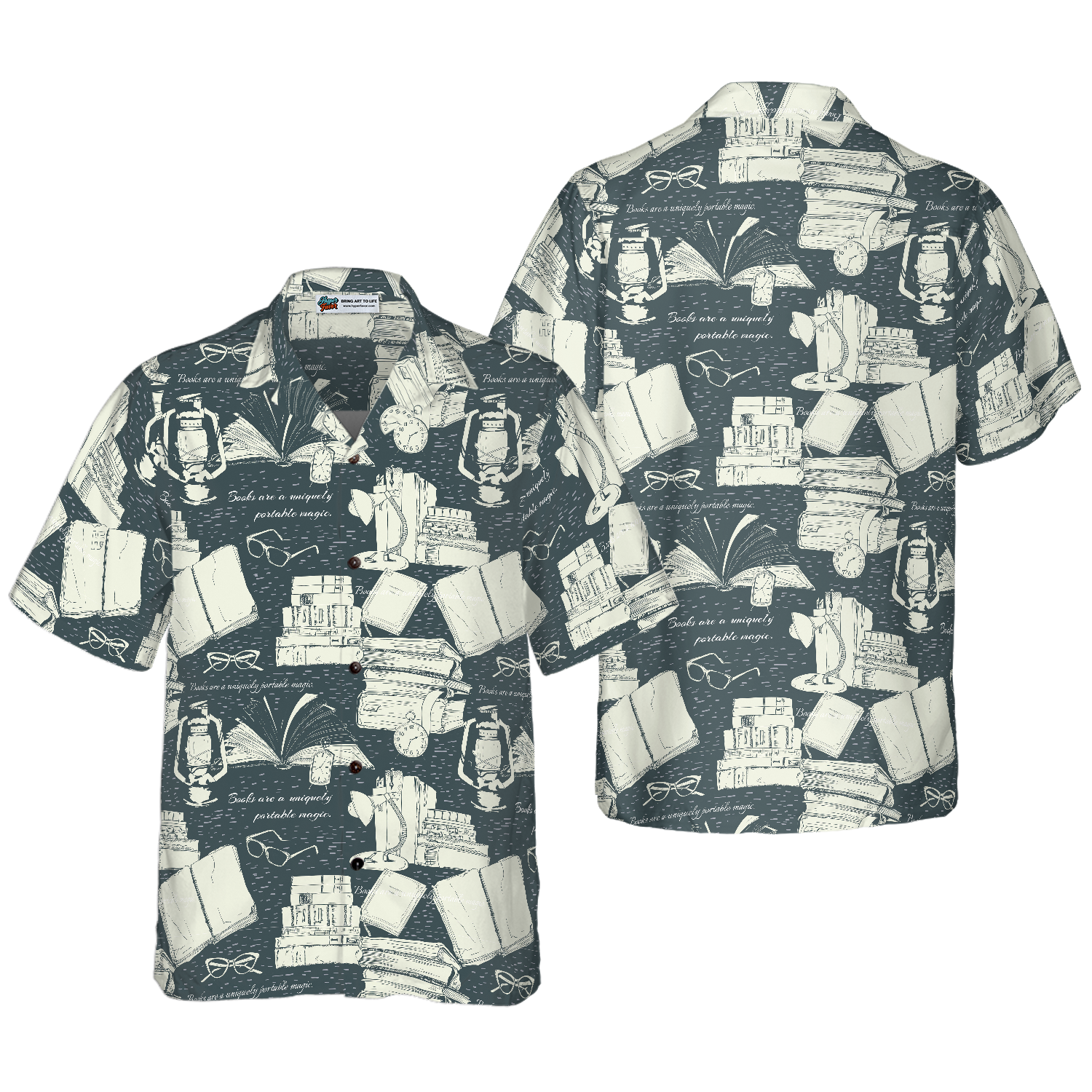 Book Pattern Hawaiian Shirt, Best Gift For Husband, Wife, Boyfriend, Girlfriend, Friend, Family