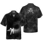 Billiards On Smoke Background Hawaiian Shirt - Best Gift For Husband, Boyfriend