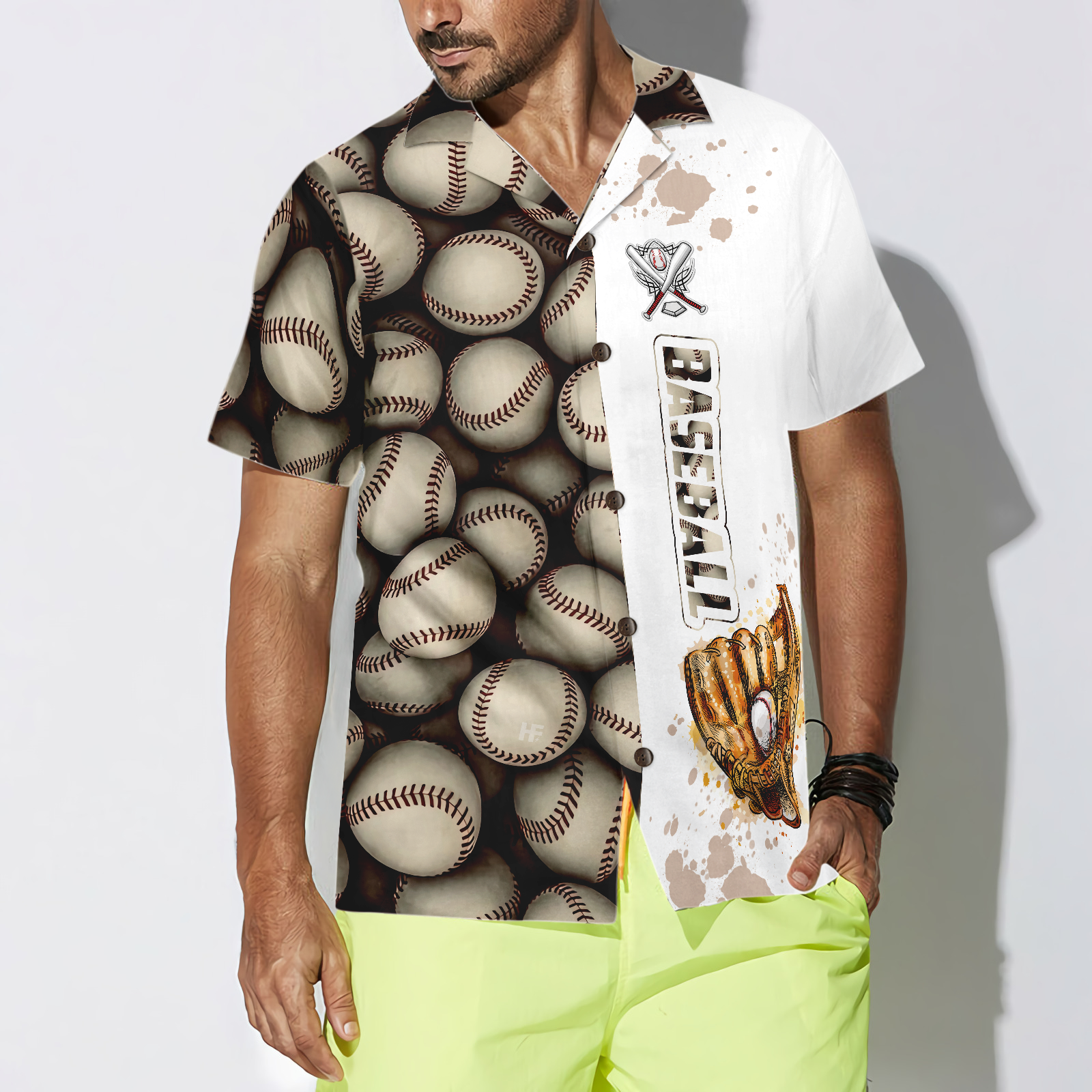 Baseball Pattern And Logo Hawaiian Shirt, Best Gift For Baseball Players, Friend, Family
