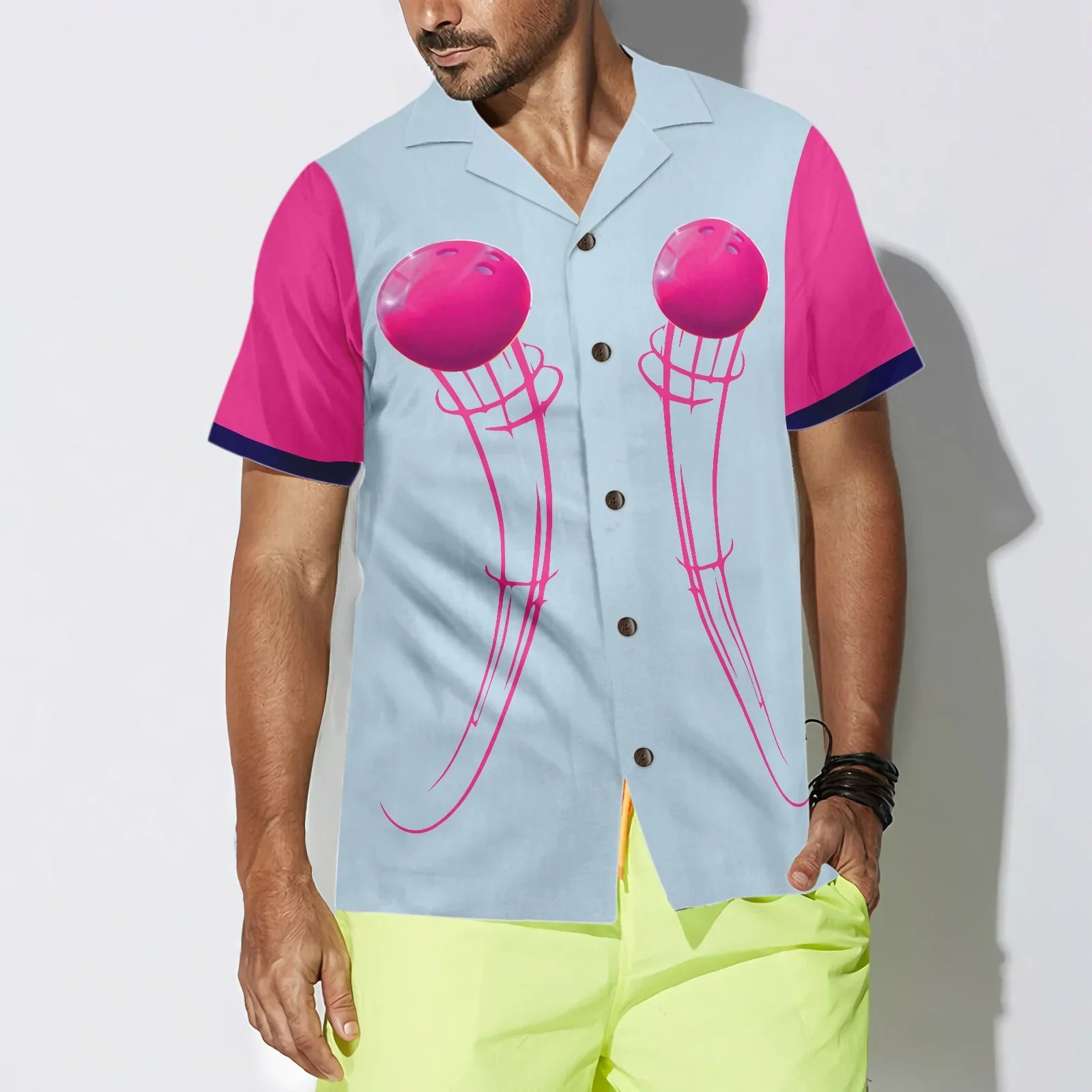 Bowling Balls Hawaiian Shirt, Bowling Aloha Shirt For Men & Women, Best Gift For Bowling Lovers, Husband, Wife, Boyfriend, Girlfriend