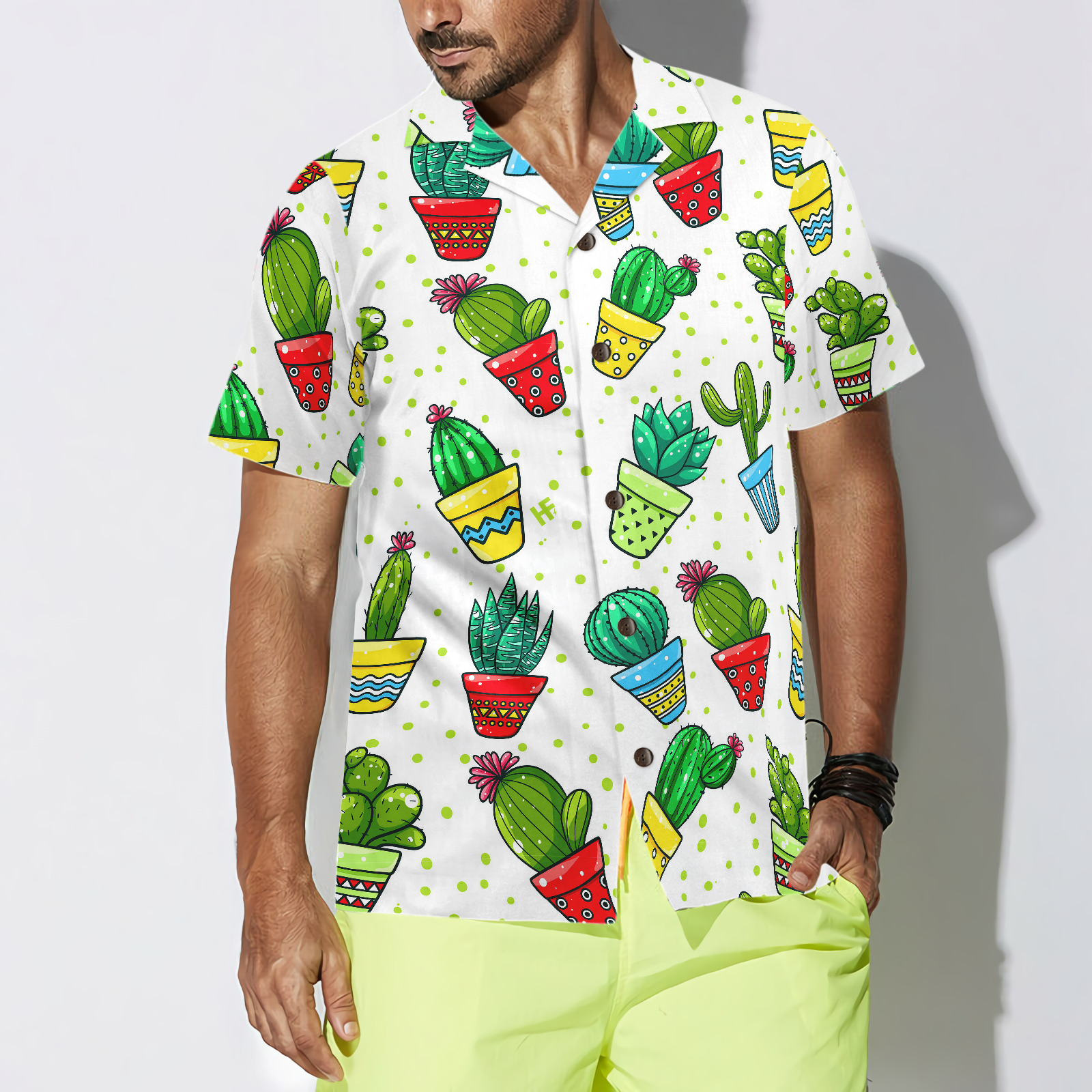 Cactus Seamless Pattern Hawaiian Shirt, Best Gift For Friend, Family