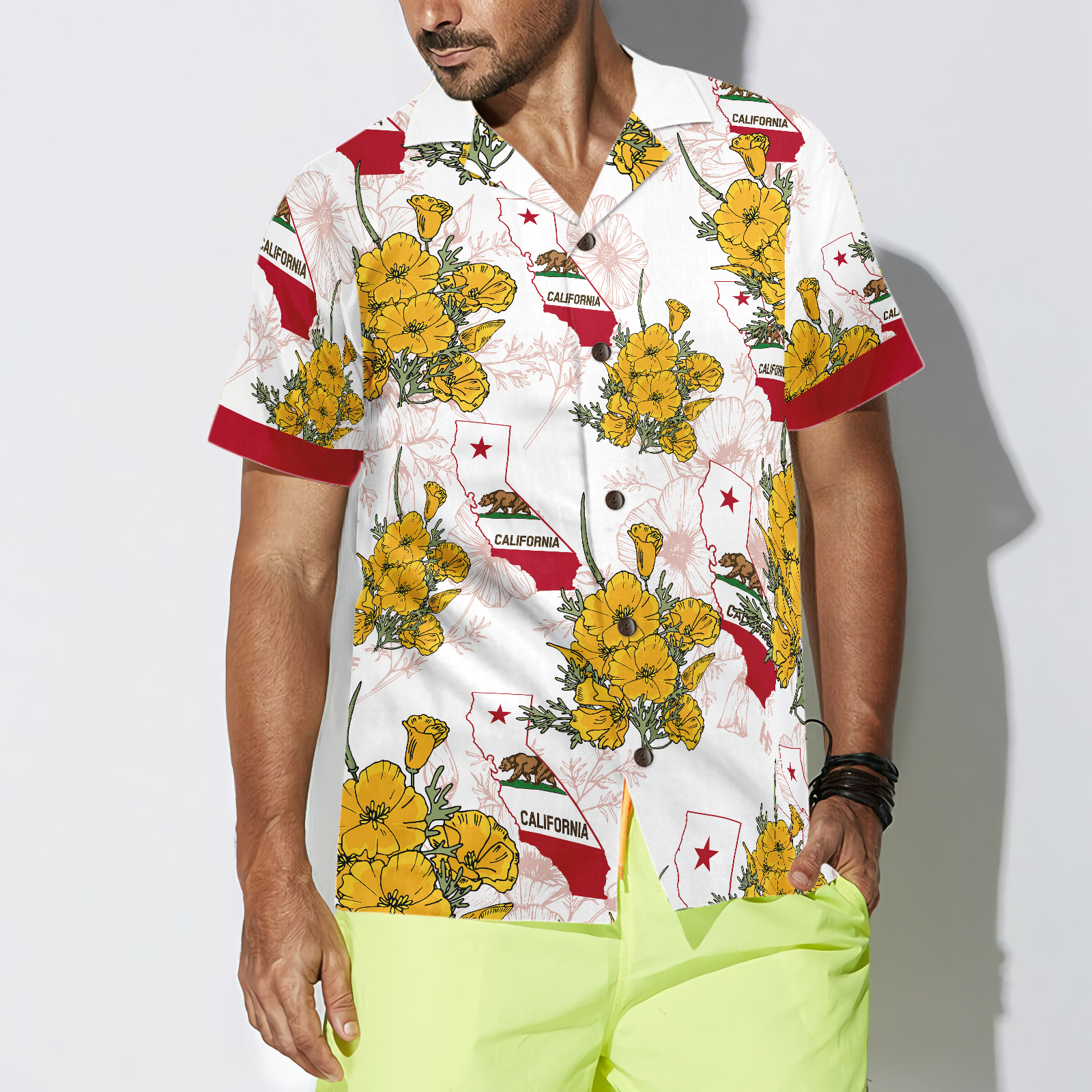 California Proud Hawaiian Shirt,California Map Hawaiian Shirt Best Gift For Friend, Family