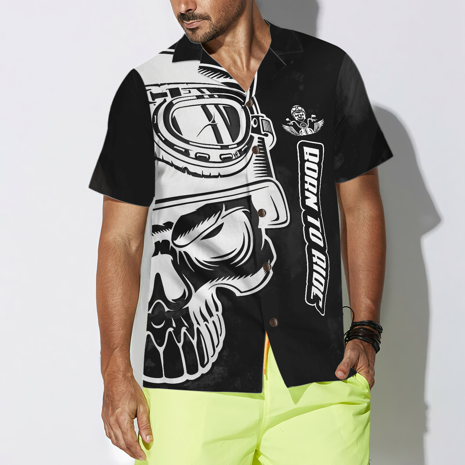 Born To Ride Hawaiian Shirt, Best Gift For Husband, Wife, Boyfriend, Girlfriend, Friend, Family