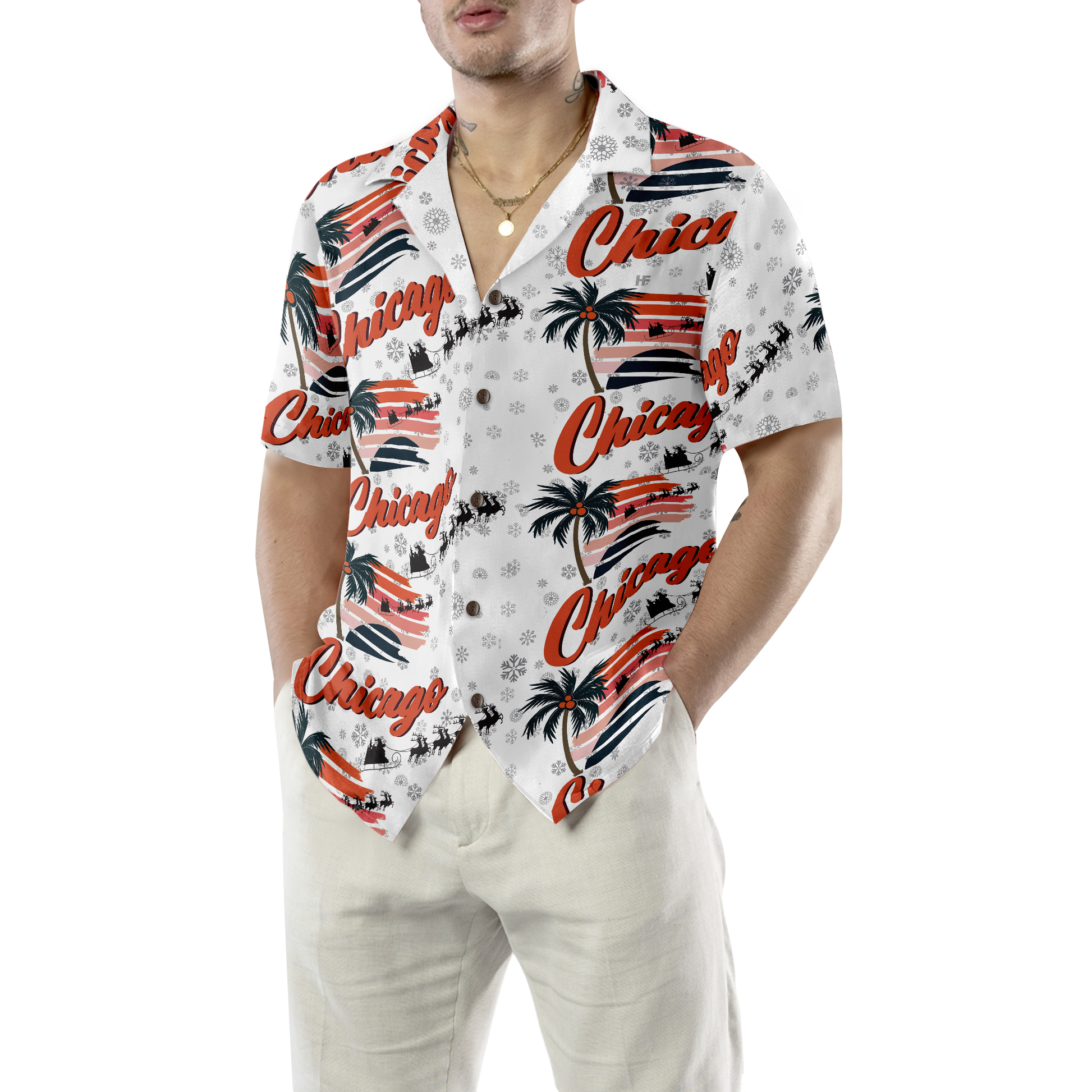 Chicago Winter Hawaiian Shirt, Best Gift For Chicago Lover, Friend, Family