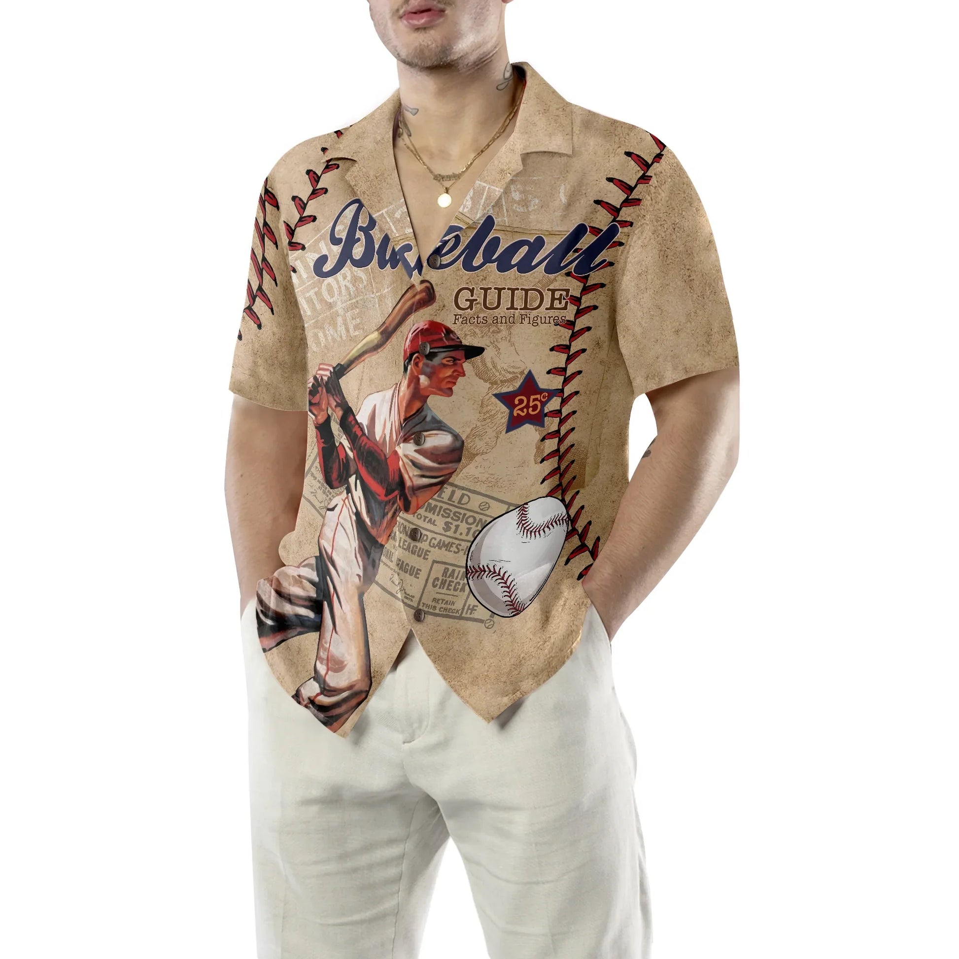 Baseball National League Hawaiian Shirt, Baseball Player Aloha Shirt For Men - Perfect Gift For Baseball Lovers, Friends, Husband, Boyfriend, Family