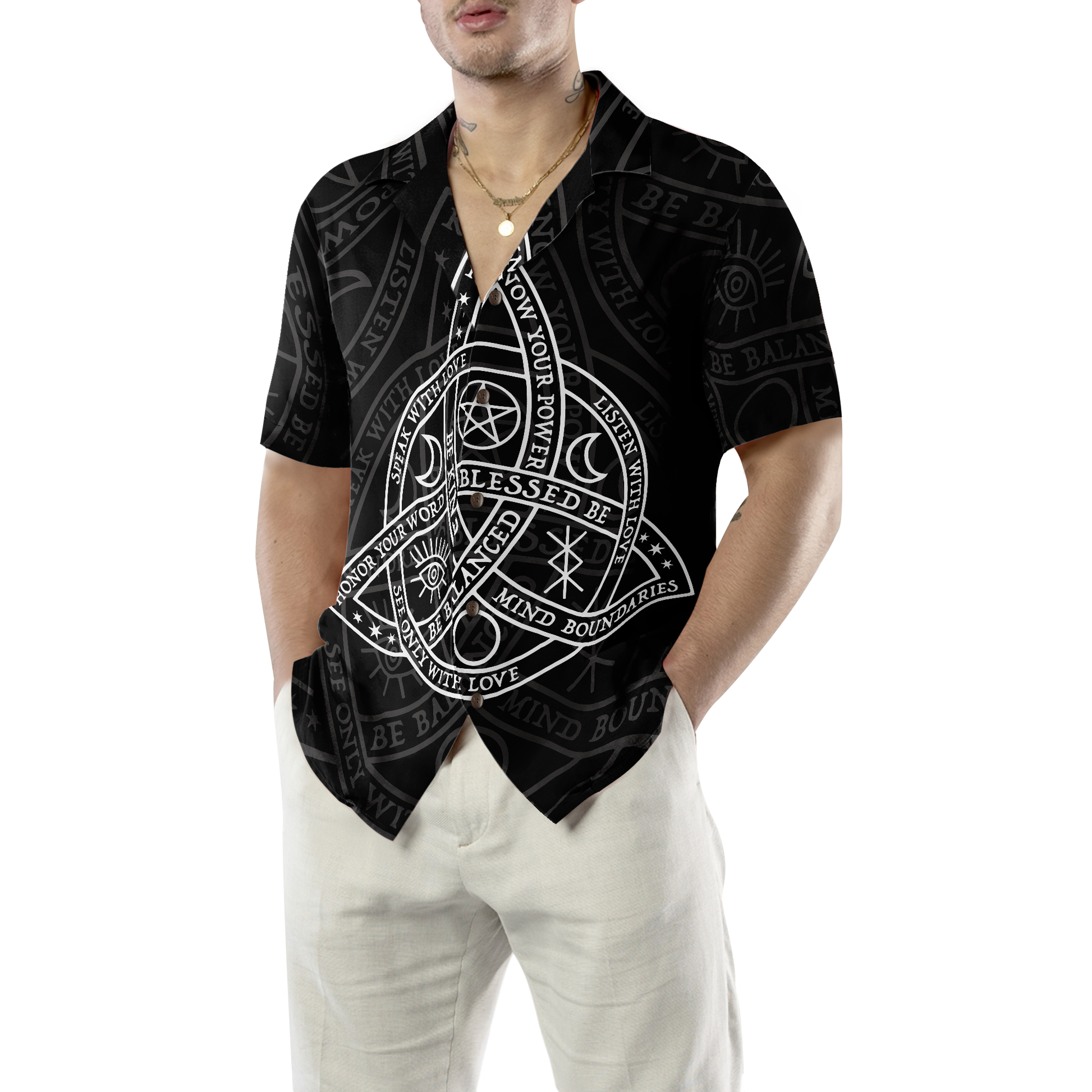 Celtic Knot Wicca Hawaiian Shirt, Best Gift For lover, Friend, Family
