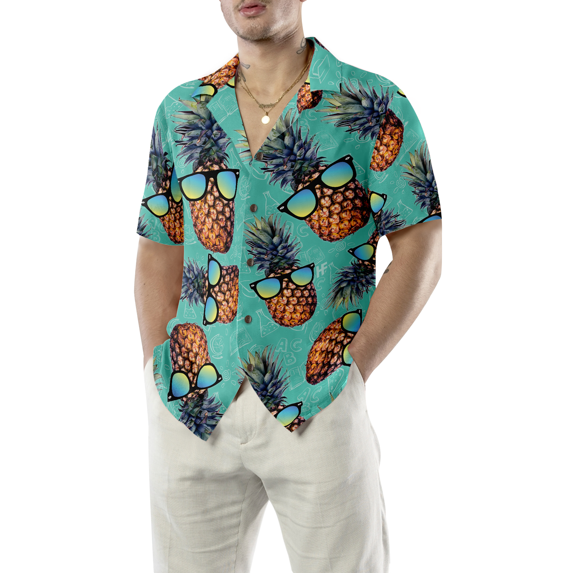 Chill Pineapple Teacher Hawaiian Shirt, Teacher Shirt for Men And Women, Best Gift For Teachers, Friend, Family