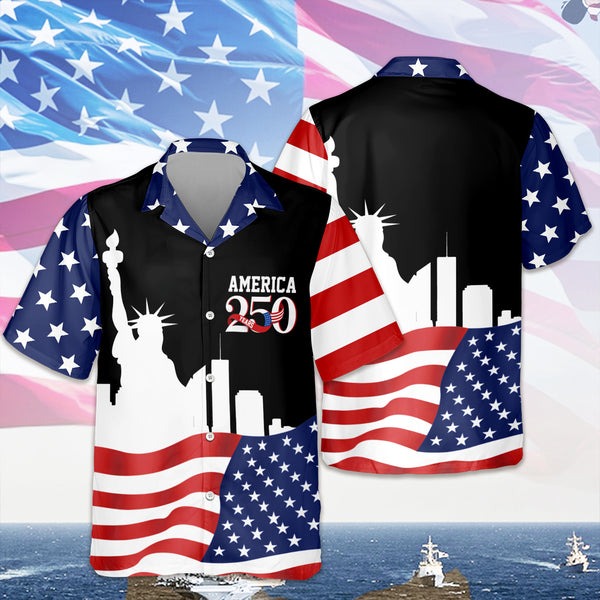 America 250 Years Hawaiian Shirt Independence Day Shirt Apparel Gifts For Men
