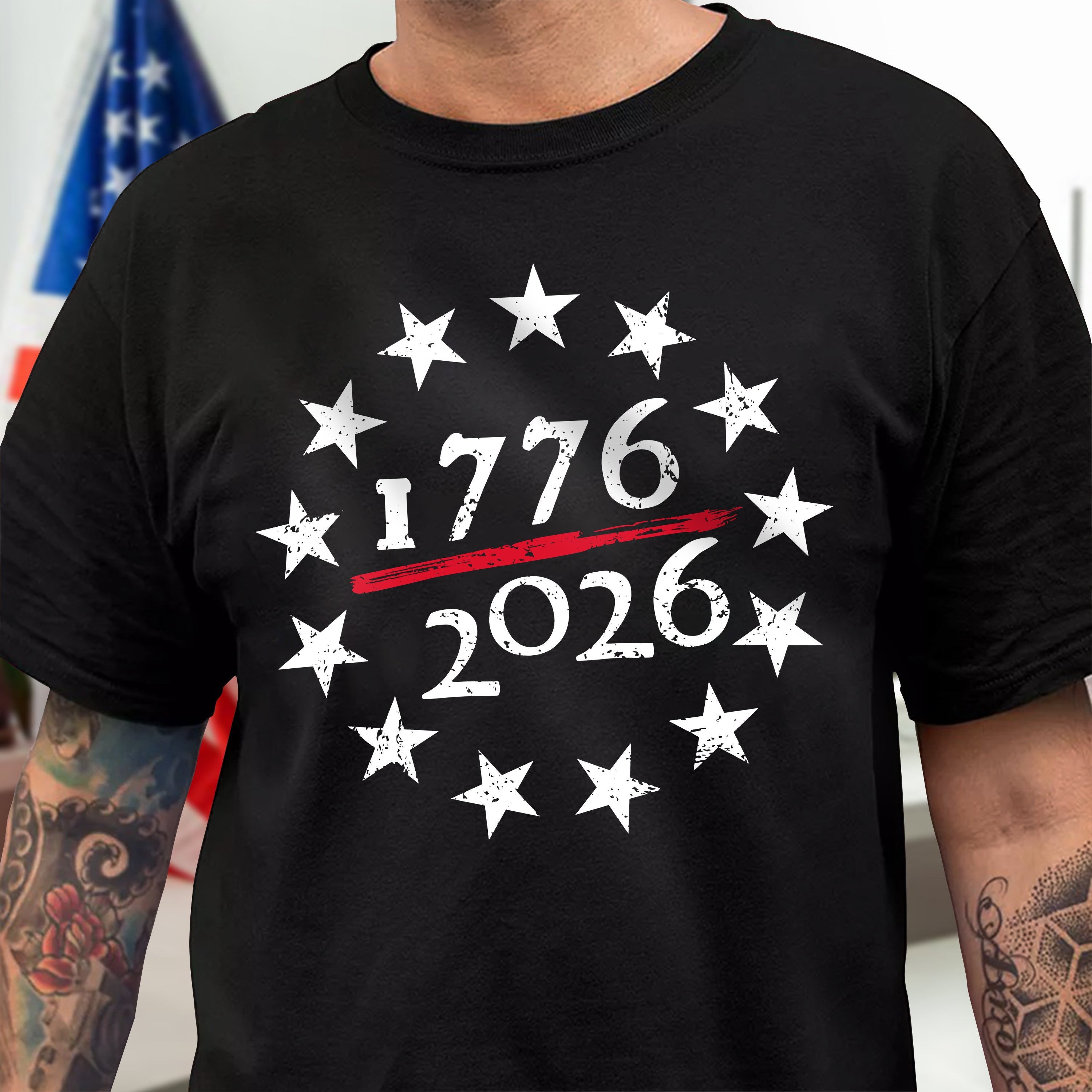 1776 - 2026 USA 250th Anniversary Dark Shirt HA75 898048