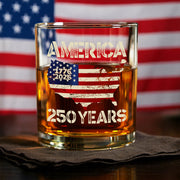 250 Years America Anniversary 250th Independence Day Whiskey Glass HA75 897356