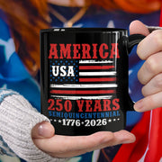 America 250 Years Semiquincentennial Black Mug TH10 894669