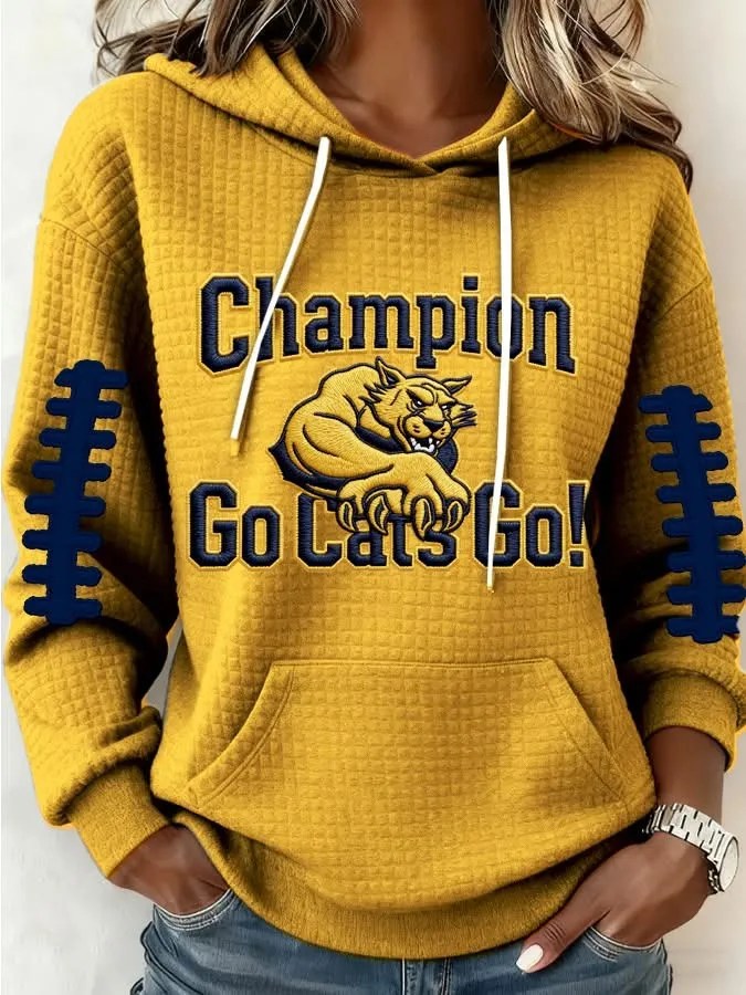 Montana State Football Hoodie Champions Go Cats Go Hoodie Montana State Pride Fans Gifts - Thriftgiftshop