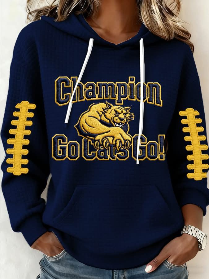 Montana State Football Hoodie Champions Go Cats Go Hoodie Montana State Pride Merch - Thriftgiftshop