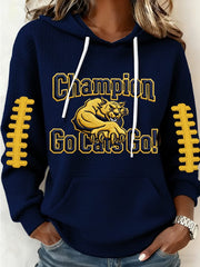 Montana State Football Hoodie Champions Go Cats Go Hoodie Montana State Pride Merch - Thriftgiftshop