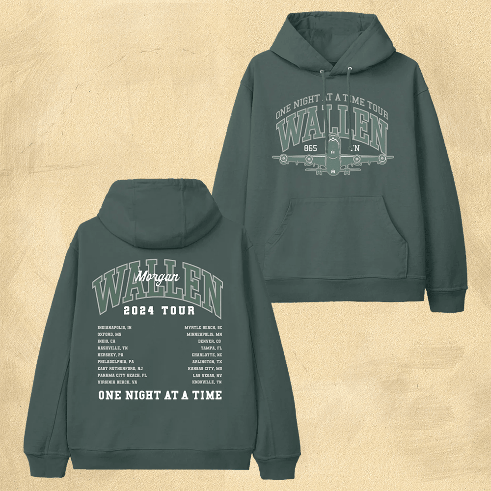 Morgan Wallen Merch Morgan Wallen Hoodie MW One Night At A Time Tour Hoodie Gifts For Fans - Thriftgiftshop