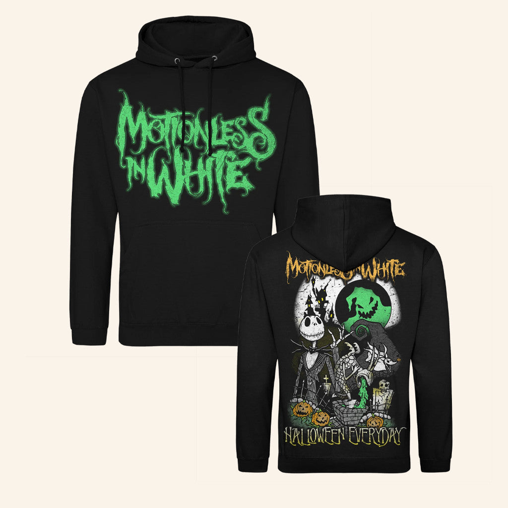 Motionless In White Merch Halloween Everyday Oogie Hoodie Gifts For Father - Thriftgiftshop
