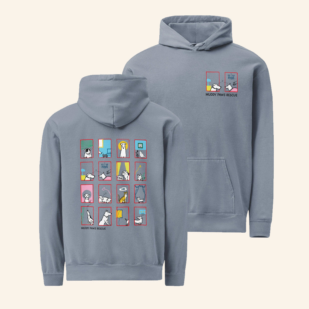 Muddy Paws Rescue Merch Furry Neighbors Hoodie Gift Ideas For Brother - Thriftgiftshop