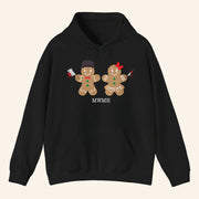 Murder With My Husband Merch Gingerbread Couple Hoodie MWMH Merch Christmas Gifts For Couples - Thriftgiftshop