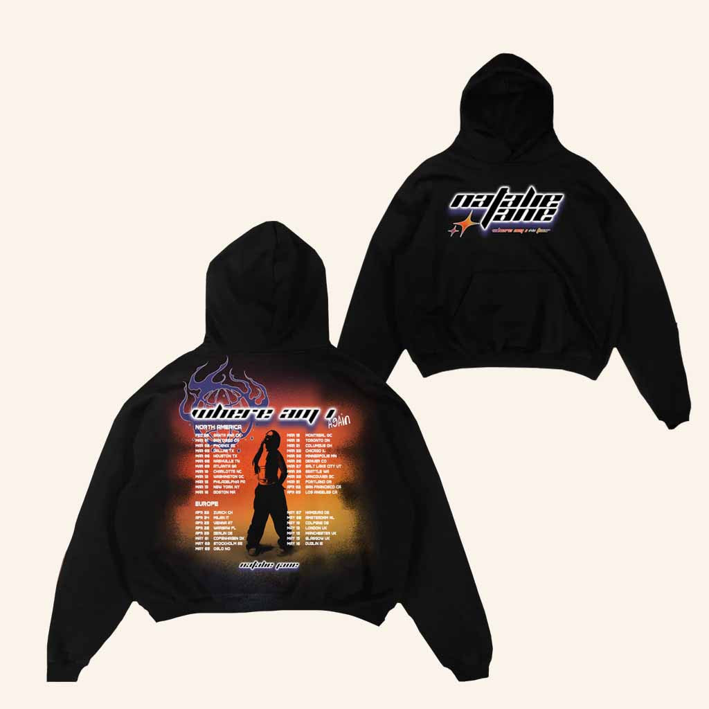 Natalie Jane Merch Where Am I Tour Hoodie Best Gifts For Music Lovers - Thriftgiftshop