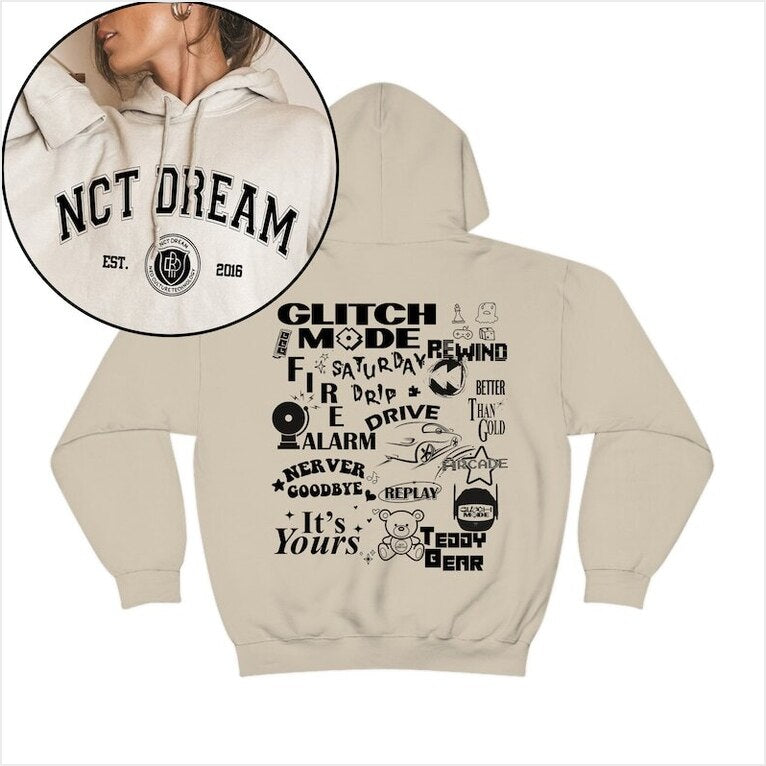 Nct Dream Glitch Mode Track List Album Hoodie Nct Dream Tour In A Dream Gifts For Her Trendy Merch - Thriftgiftshop