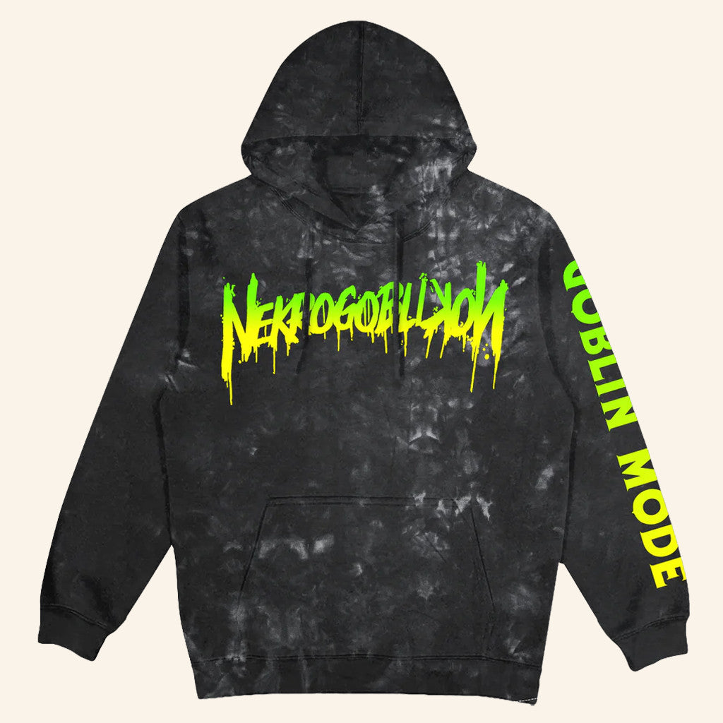 Nekrogoblikon Merch Neon Ombre Goblin Mode Hoodie Gifts For Music Lovers - Thriftgiftshop