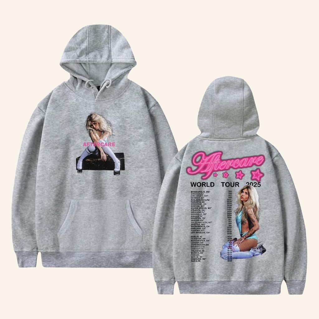 Nessa Barrett Merch Aftercare World Tour 2025 Hoodie Cool Gifts For Music Lovers - Thriftgiftshop