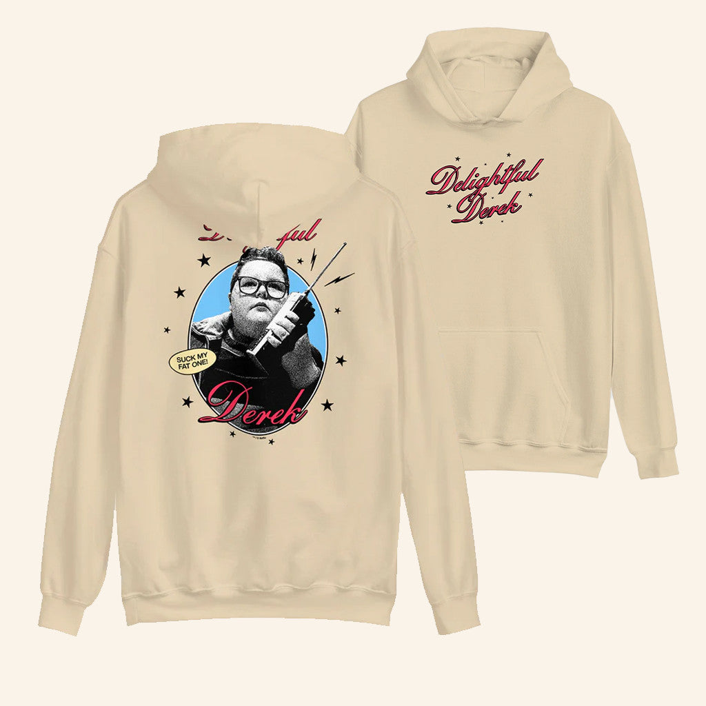 Netflix Merch Stranger Things Delightful Derek Hoodie Stranger Things Merch Gifts For Her - Thriftgiftshop