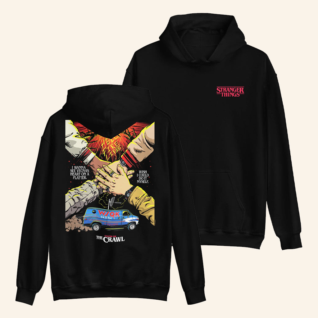 Netflix Merch Stranger Things Season 5 X Butcher Billy The Crawl Hoodie Gifts For Brother - Thriftgiftshop