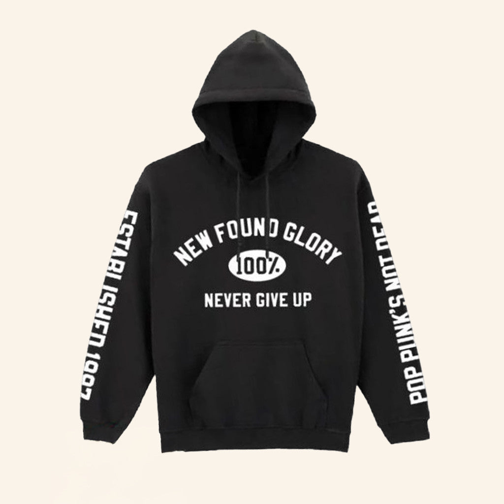 New Found Glory Stuff Merch Never Give Up Varsity Hoodie Unique Gift For Boyfriend - Thriftgiftshop