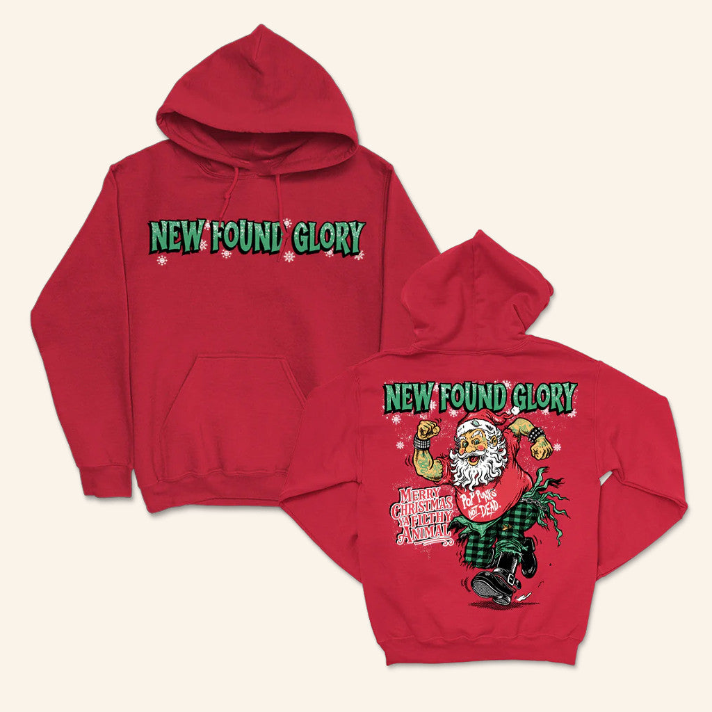 New Found Glory Stuff Merch PPND Santa Hoodie Christmas Gifts For Boyfriend - Thriftgiftshop