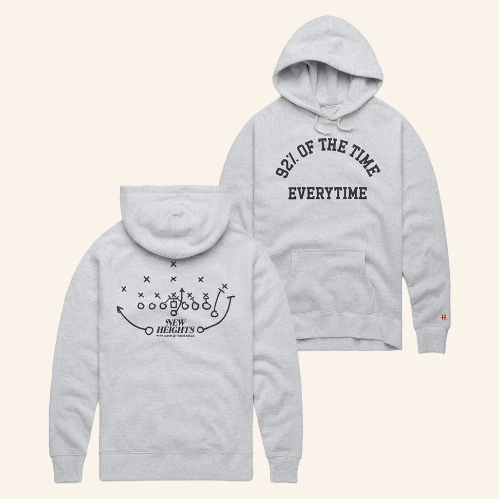 New Heights Merch 92 Percent Of The Time Every Time Hoodie Gifts For Husband - Thriftgiftshop