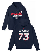 New York Rangers Hockey Matt Rempe Prime Name & 73 Number Hoodie Gifts For Friends Trendy Merch - Thriftgiftshop