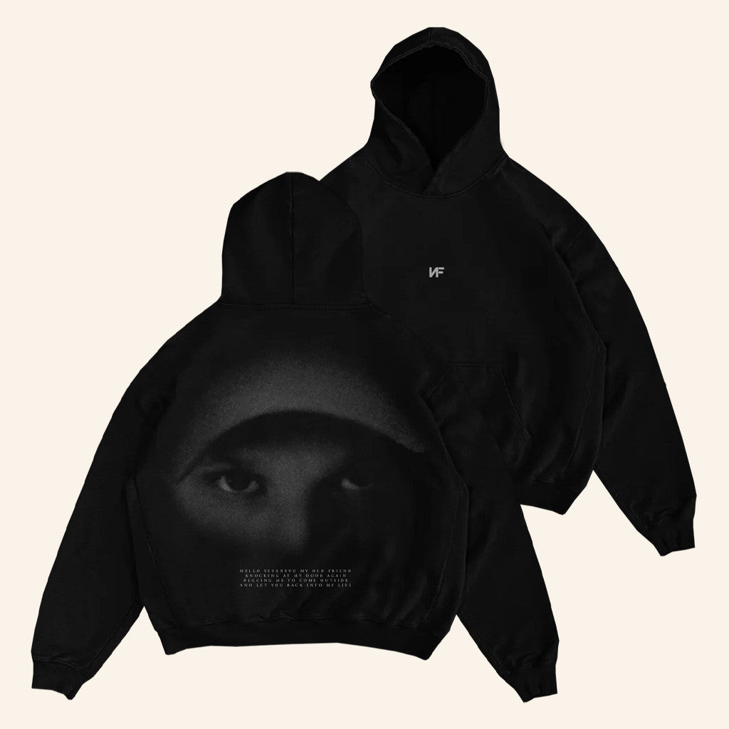 NF Merch Black Image Hoodie Best Gifts For Rapper Fans - Thriftgiftshop