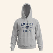 Nick Fuentes Merch America First Collegiate Hoodie Nick Fuentes America First Merch Gifts - Thriftgiftshop