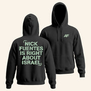 Nick Fuentes Merch Nick Fuentes Right About Israel Hoodie Gifts For Supporters - Thriftgiftshop