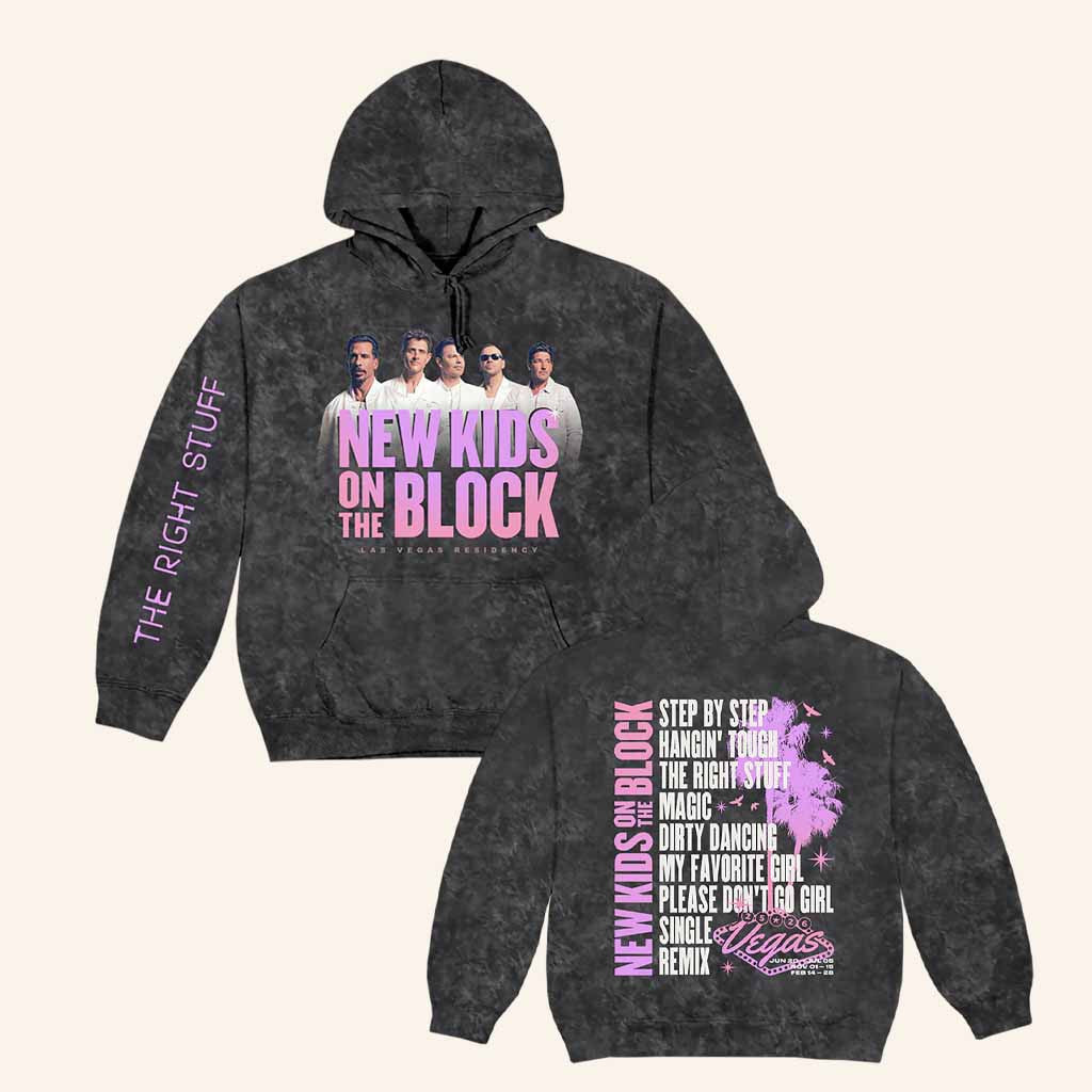 NKOTB Merch The Right Stuff Las Vegas Residency Hoodie Gifts For Music Lovers - Thriftgiftshop