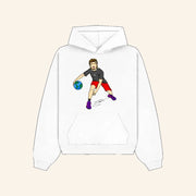 NNSquad Merch Dribbling The World White Hoodie Present For Brother - Thriftgiftshop