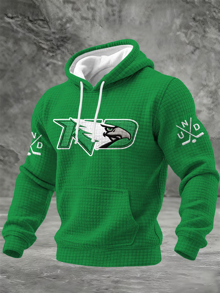 North Dakota Ice Hockey Hoodie Game Day Hoodie Cool Gifts For Hockey Fans - Thriftgiftshop