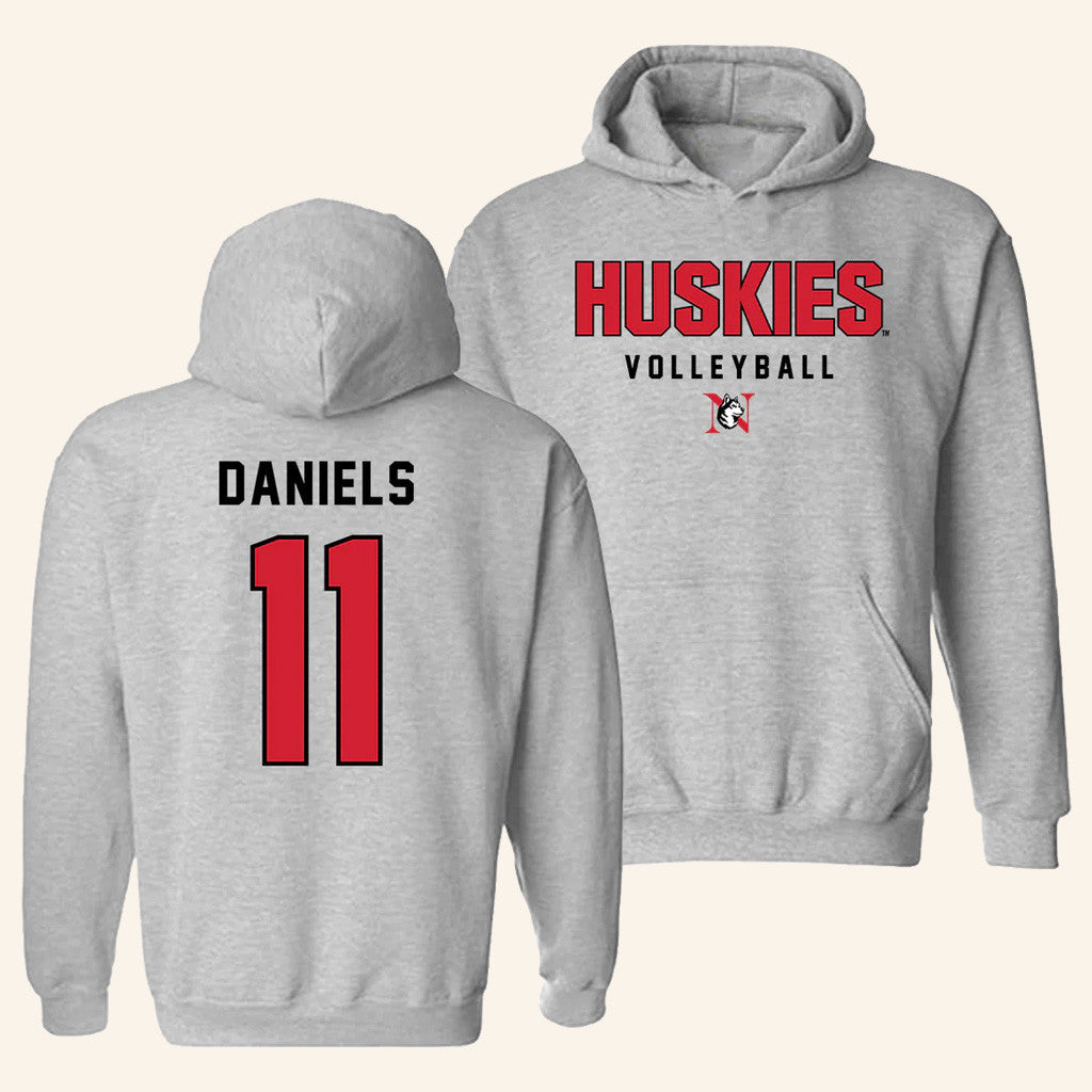Northeastern Merch Women's Volleyball Kaylin Daniels 11 Hoodie Unique Gifts For Fans - Thriftgiftshop
