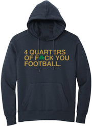 OBVIOUS SHIRTS Merch 4 Quarters Of F Ck You Football Hoodie Gift Ideas For Football Lovers - Thriftgiftshop