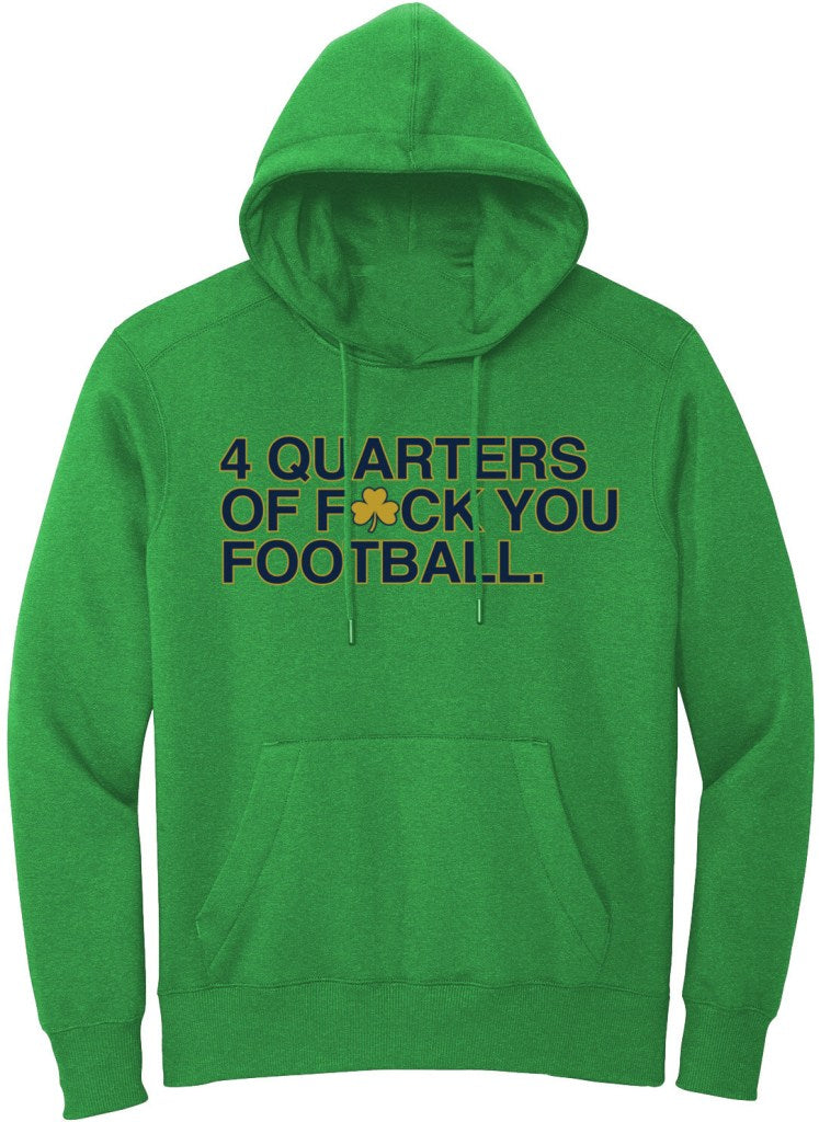 OBVIOUS SHIRTS Merch 4 Quarters Of F Ck You Football Hoodie Presents For Football Lovers - Thriftgiftshop