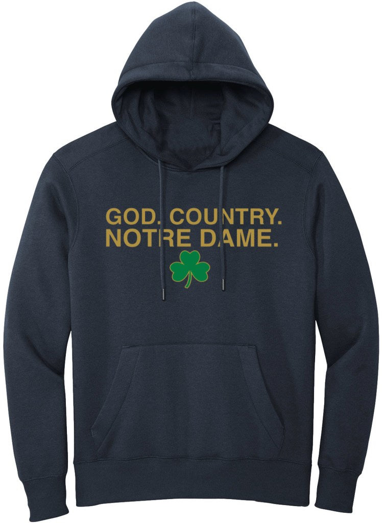 OBVIOUS SHIRTS Merch God Country Notre Dame Hoodie Gift Ideas For Him - Thriftgiftshop