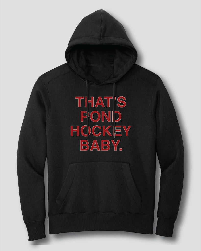 OBVIOUS SHIRTS Merch That's Pond Hockey Baby Hoodie Best Gifts For Hockey Lovers - Thriftgiftshop