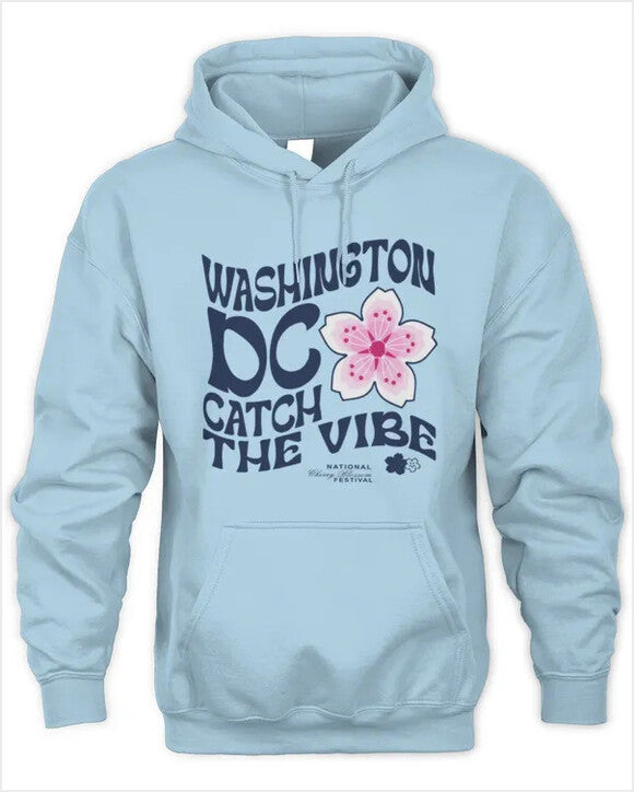 Official Cherry Blossom Merchandise Cry Blossom Catch The Vibe Washington DC Hoodie Gifts For Sister - Thriftgiftshop