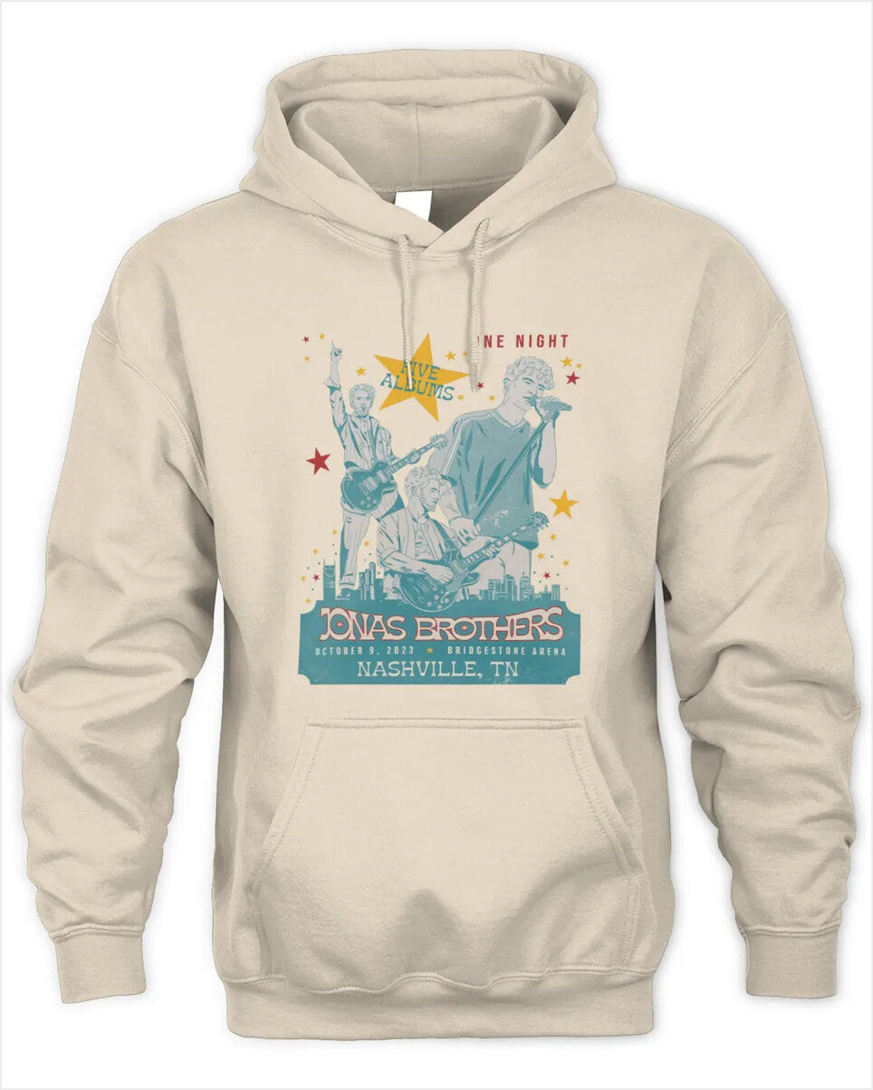 Official Jonas Brothers Nashville Hoodie Gifts For Brother Trendy Merch - Thriftgiftshop
