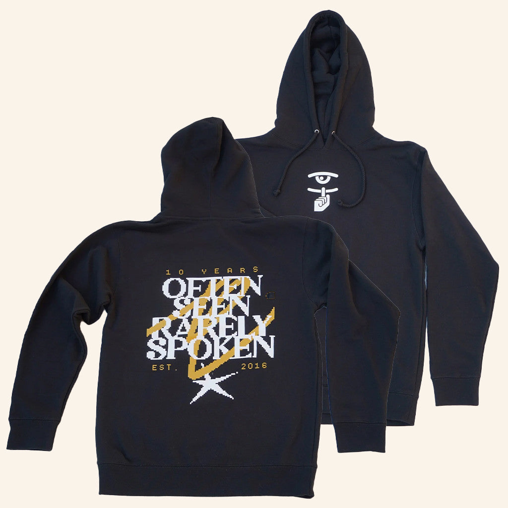 Often Seen Rarely Spoken Merch 10 Years Hoodie Gift Ideas For Husband - Thriftgiftshop