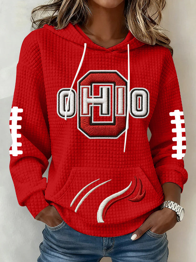 Ohio State Football Hoodie Game Day Hoodie Football Gifts For Women's - Thriftgiftshop
